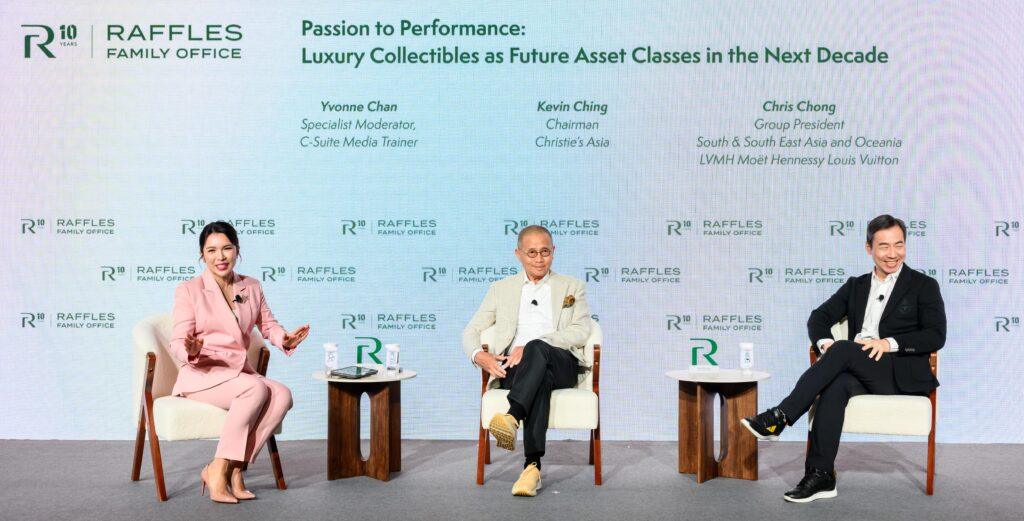 Panel - Passion to Performance: Luxury Collectibles as Future Asset Classes in the Next Decade during Raffles Family Office Annual Forum 2025 at Four Seasons Hong Kong, Central, Hong Kong, on 8 October 2025, Hong Kong SAR, China. Photo by : Alex Leung / Ike Images