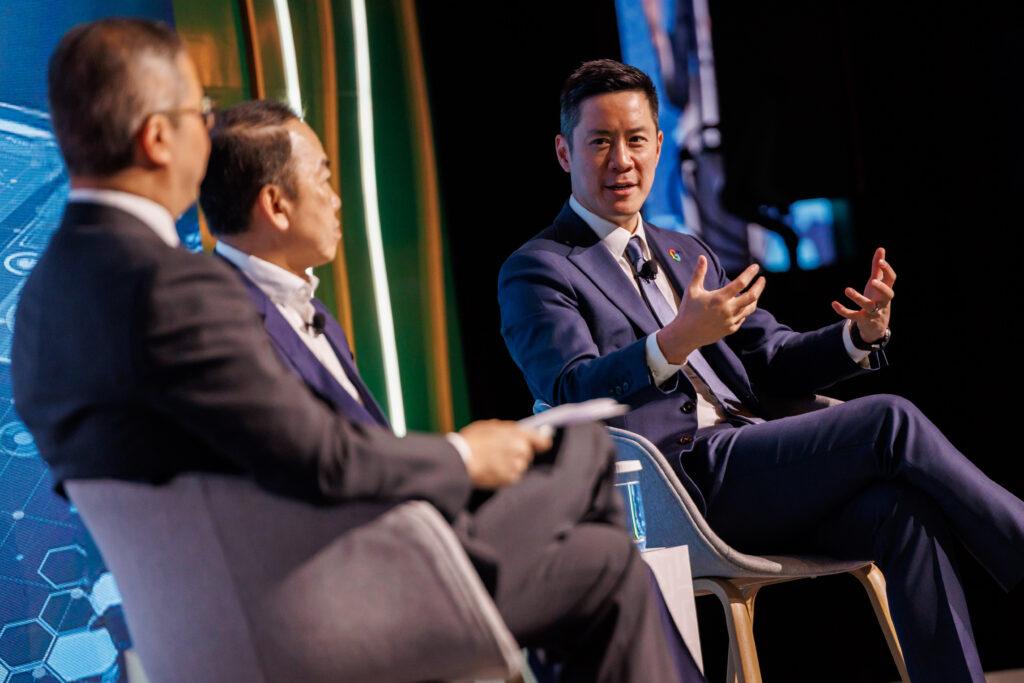 Panel - The AI Megacycle: How Today’s Breakthroughs Will Redefine Tomorrow’s Economies during Raffles Family Office Annual Forum 2025 at Four Seasons Hong Kong, Central, Hong Kong, on 8 October 2025, Hong Kong SAR, China. Photo by : Sunny Hung / Ike Images